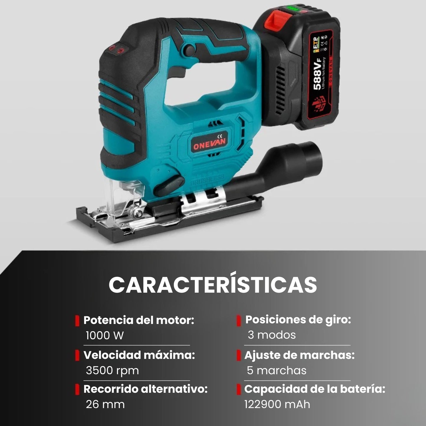 SIERRA DE CALAR INALÁMBRICA 1000 W