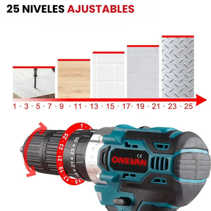 TALADRO INALÁMBRICO 1000 W