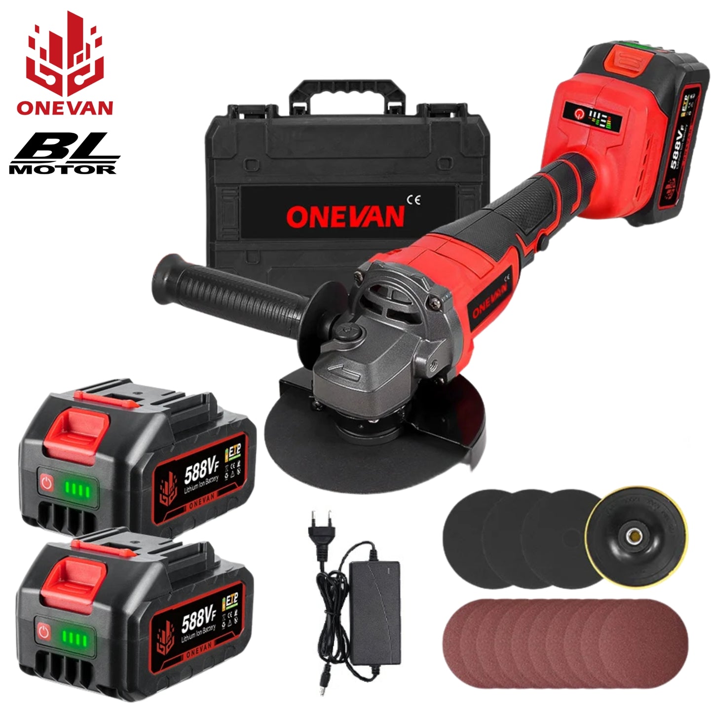 AMOLADORA ANGULAR INALÁMBRICA 3000 W