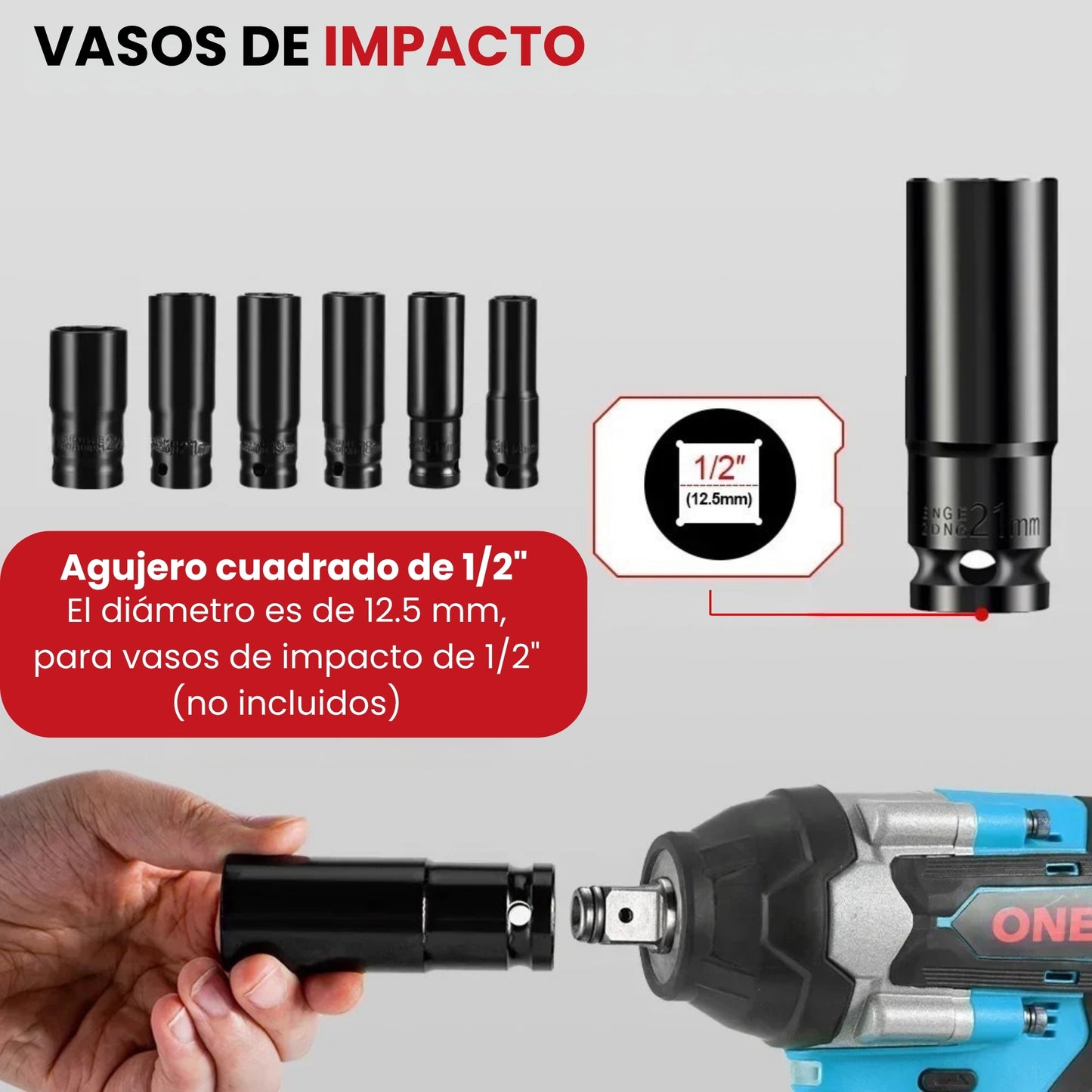 PISTOLA DE IMPACTO INALÁMBRICA 1800 N.M